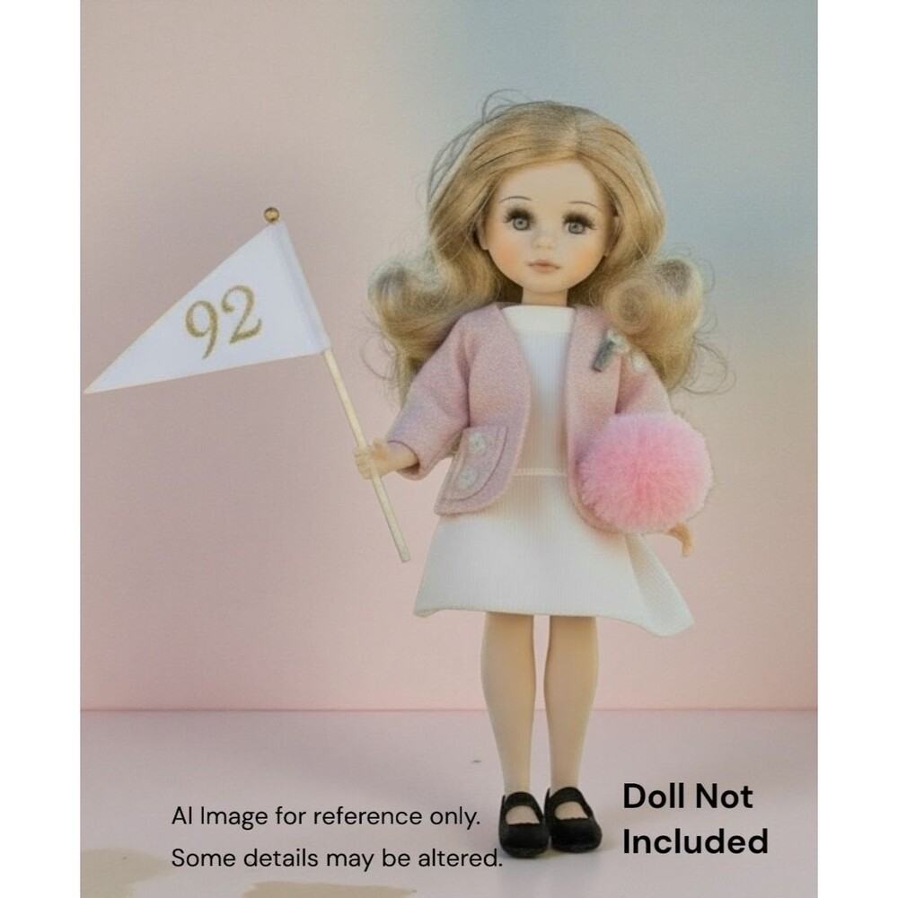 MADCC 1992 Newcomers Luncheon Doll Outfit Cheerleader Dress Letter Jacket 7pc